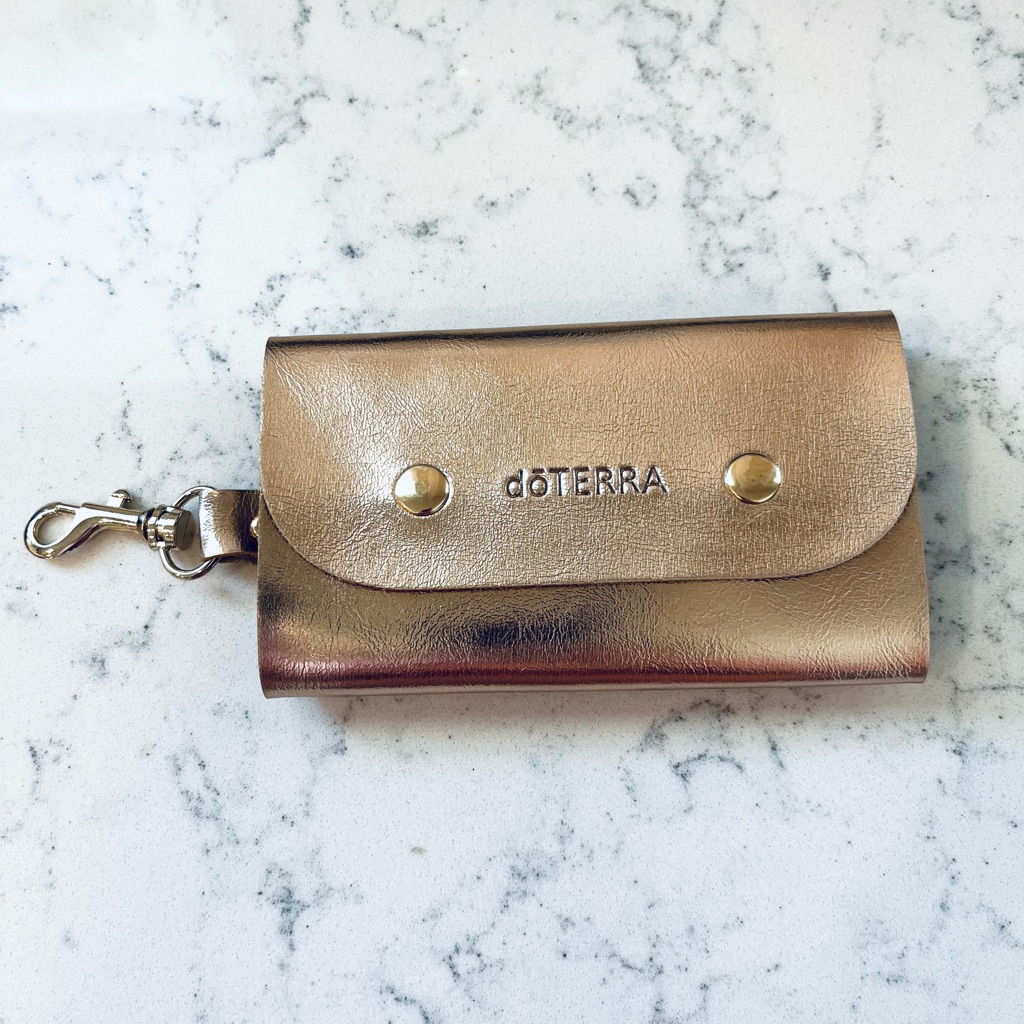 Doterra Rose Gold Clip & Go Essential Oil Travel Case Keychain